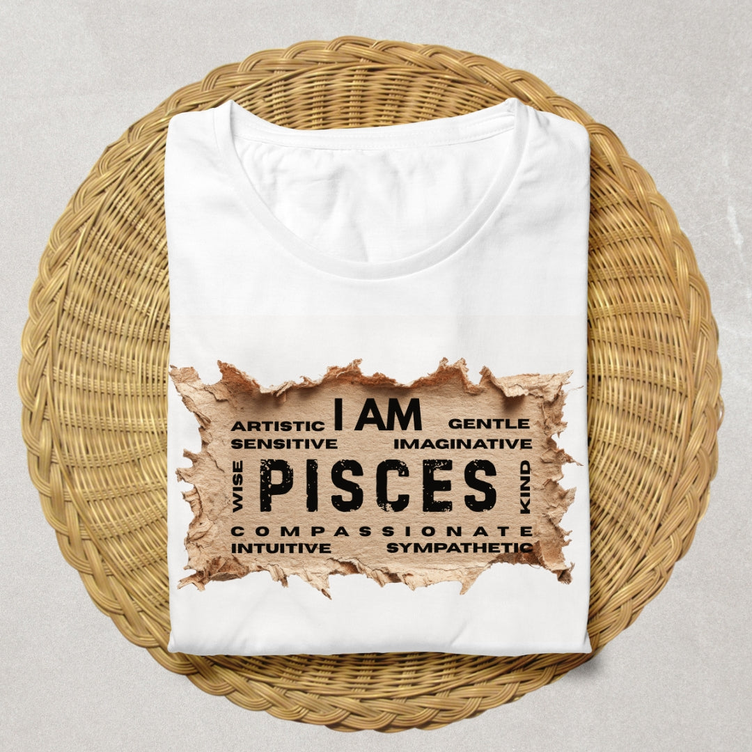 I AM PISCES (White)